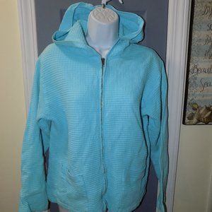 Fresh Produce Light Blue Hooded Zip Up Jacket